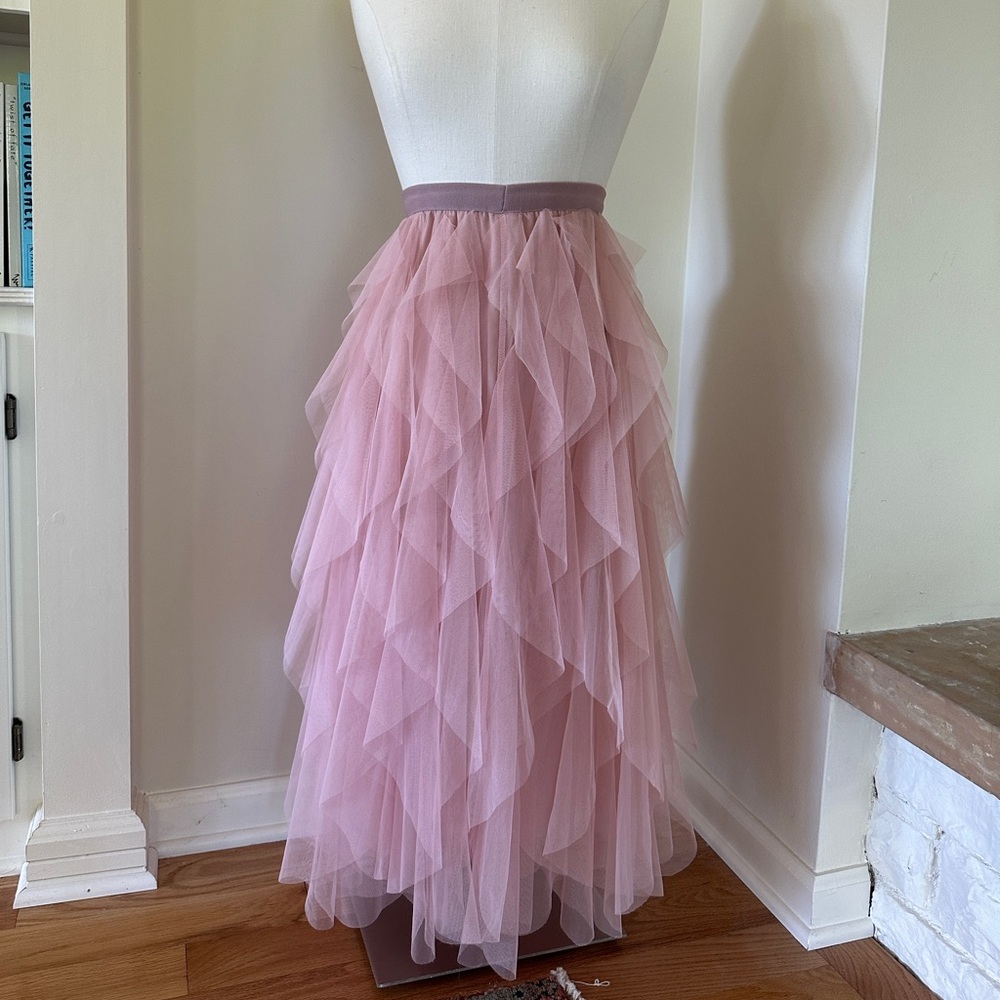 Pink layered tutu skirt